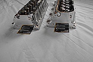 Aluminum V8 Cylinder Heads AFTER Chrome-Like Metal Polishing and Buffing Services / Restoration Services 