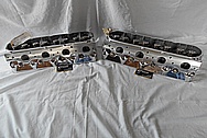 Aluminum V8 Cylinder Heads AFTER Chrome-Like Metal Polishing and Buffing Services / Restoration Services 