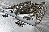 Aluminum V8 Cylinder Heads AFTER Chrome-Like Metal Polishing and Buffing Services / Restoration Services 