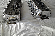 Dart Aluminum Cylinder Heads AFTER Chrome-Like Metal Polishing and Buffing Services / Restoration Services 