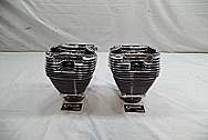 Dart Aluminum Cylinder Heads AFTER Chrome-Like Metal Polishing and Buffing Services / Restoration Services 