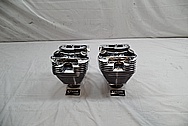 Dart Aluminum Cylinder Heads AFTER Chrome-Like Metal Polishing and Buffing Services / Restoration Services 