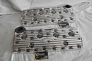 Edelbrock Ford Aluminum Flathead Cylinder Heads AFTER Chrome-Like Metal Polishing - Aluminum Polishing 