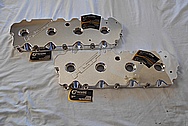 HSP Aluminum Truck Cylinder Heads AFTER Chrome-Like Metal Polishing and Buffing Services / Restoration Services - Aluminum Polishing Services