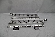 1941 Lincoln Zephyr Aluminum Cylinder Heads Flat-Head AFTER Chrome-Like Metal Polishing and Buffing Services / Restoration Services - Aluminum Polishing Services 