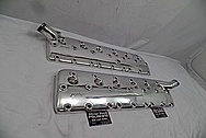 1941 Lincoln Zephyr Aluminum Cylinder Heads Flat-Head AFTER Chrome-Like Metal Polishing and Buffing Services / Restoration Services - Aluminum Polishing Services 