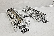 Edelborck Aluminum Cylinder Heads AFTER Chrome-Like Metal Polishing - Aluminum Polishing