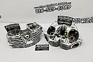 Motorcycle Aluminum Cylinder Heads AFTER Chrome-Like Metal Polishing and Buffing Services / Restoration Services 