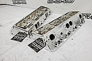 Edelbrock E210 Aluminum Cylinder Heads AFTER Chrome-Like Metal Polishing - Aluminum Polishing