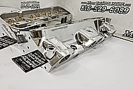 Edelbrock Aluminum Cylinder Heads AFTER Chrome-Like Metal Polishing - Aluminum Polishing - Cylinder Head Polishing 