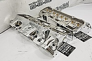 Edelbrock Aluminum Cylinder Heads AFTER Chrome-Like Metal Polishing - Aluminum Polishing - Cylinder Head Polishing 