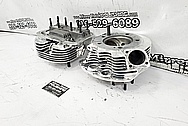 Harley Davidson Aluminum Cylinder Heads AFTER Chrome-Like Metal Polishing - Aluminum Polishing - Cylinder Head Polishing 
