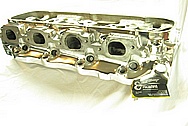 Brodix Aluminum V8 Cylinder Head BEFORE Chrome-Like Metal Polishing and Buffing Services