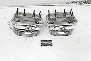 Harley Davidson Aluminum Cylinder Heads AFTER Chrome-Like Metal Polishing - Aluminum Polishing - Cylinder Head Polishing 