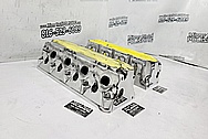 Aluminum Cylinder Heads AFTER Chrome-Like Metal Polishing and Buffing Services - Aluminum Polishing - Cylinder Head Polishing