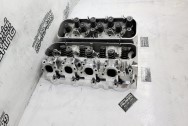Trick Flow 280 Aluminum Cylinder Heads AFTER Chrome-Like Metal Polishing and Buffing Services / Restoration Services - Aluminum Polishing - Cylinder Head Polishing