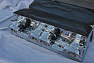 Pontiac CV-1 Aluminum Cylinder Head AFTER Chrome-Like Metal Polishing and Buffing Services