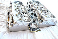 Chevy V8 Big Block Aluminum Cylinder Head AFTER Chrome-Like Metal Polishing and Buffing Services