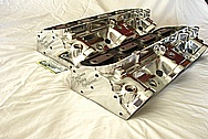 KRE Aluminum Cylinder Heads AFTER Chrome-Like Metal Polishing and Buffing Services