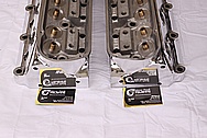 Ford Windsor 351 Aluminum Engine Cylinder Heads AFTER Chrome-Like Metal Polishing and Buffing Services