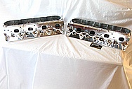 Aluminum V8 Cylinder Heads AFTER Chrome-Like Metal Polishing and Buffing Services / Resoration Services 