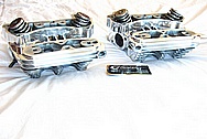 2002 Halrey Davidson Sportster Motorcycle / Bike Aluminum Cylinder Heads AFTER Chrome-Like Metal Polishing and Buffing Services / Resoration Services 