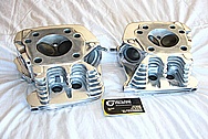 2002 Halrey Davidson Sportster Motorcycle / Bike Aluminum Cylinder Heads AFTER Chrome-Like Metal Polishing and Buffing Services / Resoration Services 