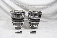 Harley Davidson Motorcycle S&S Engine Cylinders and Cylinder Heads AFTER Chrome-Like Metal Polishing and Buffing Services / Resoration Services 