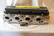 Late Model 502 Chevy V8 Big Block Edelbrock Aluminum Cylinder Head BEFORE Chrome-Like Metal Polishing and Buffing Services