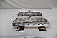 Edelbrock Aluminum Cylinder Heads Cylinder Heads AFTER Chrome-Like Metal Polishing and Buffing Services / Restoration Services 