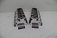 Aluminum Cylinder Heads BEFORE Chrome-Like Metal Polishing and Buffing Services / Restoration Services - Aluminum Polishing Services 