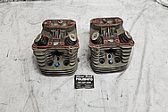 Harley Davidson Aluminum Cylinder Heads BEFORE Chrome-Like Metal Polishing - Aluminum Polishing