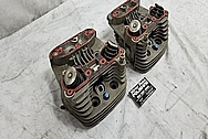 Harley Davidson Aluminum Cylinder Heads BEFORE Chrome-Like Metal Polishing - Aluminum Polishing