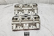 Edelborck Aluminum Cylinder Heads BEFORE Chrome-Like Metal Polishing - Aluminum Polishing