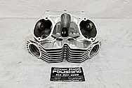 Motorcycle Aluminum Cylinder Heads BEFORE Chrome-Like Metal Polishing and Buffing Services / Restoration Services 