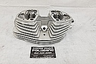 Motorcycle Aluminum Cylinder Heads BEFORE Chrome-Like Metal Polishing and Buffing Services / Restoration Services 