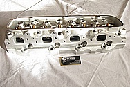 Chevy V8 Big Block Aluminum Cylinder Head BEFORE Chrome-Like Metal Polishing and Buffing Services