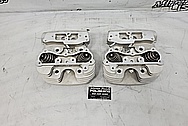 Harley Davidson Motorcycle Aluminum Cylinder Heads BEFORE Chrome-Like Polishing and Buffing - Aluminum Polishing - Cylinder Head Polishing 