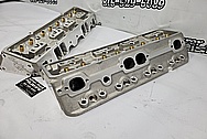 Edelbrock E210 Aluminum Cylinder Heads BEFORE Chrome-Like Metal Polishing - Aluminum Polishing