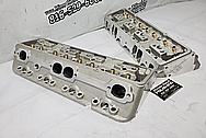 Edelbrock E210 Aluminum Cylinder Heads BEFORE Chrome-Like Metal Polishing - Aluminum Polishing