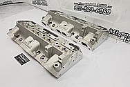 Edelbrock Aluminum Cylinder Heads BEFORE Chrome-Like Metal Polishing - Aluminum Polishing - Cylinder Head Polishing 