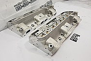 Edelbrock Aluminum Cylinder Heads BEFORE Chrome-Like Metal Polishing - Aluminum Polishing - Cylinder Head Polishing 