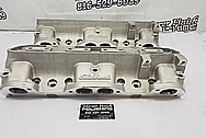 Edelbrock Aluminum Cylinder Heads BEFORE Chrome-Like Metal Polishing - Aluminum Polishing - Cylinder Head Polishing 