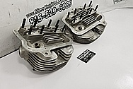 Harley Davidson Aluminum Cylinder Heads BEFORE Chrome-Like Metal Polishing - Aluminum Polishing - Cylinder Head Polishing 