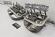 Harley Davidson Aluminum Cylinder Heads BEFORE Chrome-Like Metal Polishing - Aluminum Polishing - Cylinder Head Polishing 