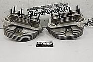 Harley Davidson Aluminum Cylinder Heads BEFORE Chrome-Like Metal Polishing - Aluminum Polishing - Cylinder Head Polishing 