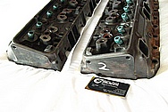 Cast Iron Cylinder Heads BEFORE Chrome-Like Metal Polishing and Buffing Services