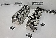 Brodix Aluminum Cylinder Heads BEFORE Chrome-Like Metal Polishing and Buffing Services - Aluminum Polishing - Cylinder Head Polishing