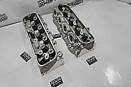 Brodix Aluminum Cylinder Heads BEFORE Chrome-Like Metal Polishing and Buffing Services - Aluminum Polishing - Cylinder Head Polishing