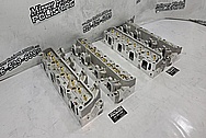 Aluminum Cylinder Heads BEFORE Chrome-Like Metal Polishing and Buffing Services / Restoration Services - Aluminum Polishing - Cylinder Head Polishing